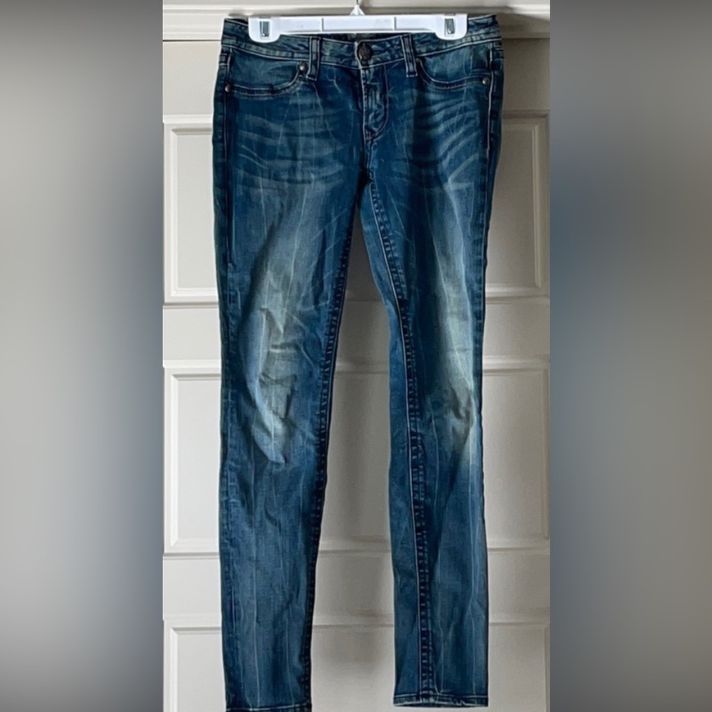 Faded color jeans
